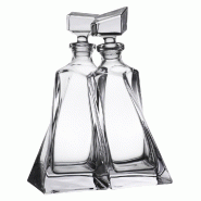 Set de 2 carafes Lovers 0,5 l -  50 cl Transparent Carré Cristallin Table Passion 10.5x10.5 cm - transparent 8593403818447