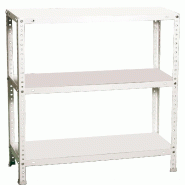 SimonRack Étagère métallique avec vis 1000x1100x300 mm, 3 niveaux, point de flexion 90 kg, Blanc - Comfort - métal 8425437084805