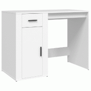 VidaXL Bureau Blanc 100x49x75 cm Bois d'ingénierie Modèle Apex Atelier - blanc 816784