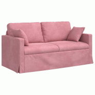 VidaXL Canapé Rose 158 x 78 x 80 cm Velours Modèle Atlas Logic Pro - 42024426