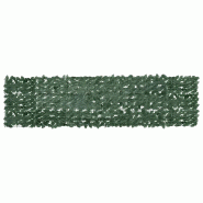 VidaXL Écran de balcon avec feuilles vert foncé 300x75 cm Modèle Ombre Aurora - 315483