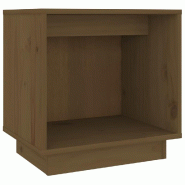 VidaXL Table de chevet Marron miel 40x30x40 cm Bois de pin solide - Bois massif 813341
