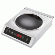 Wok à induction à poser monophasé diamètre 280 mm puissance 3,5 kw - PAVZ0006/B