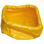Bac de rétention souple - bord auto-porté - PVC 700 gr/m2 - 600x600x200 mm