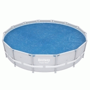 Bâche solaire rond BESTWAY, l.427 x l.427 cm