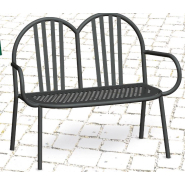 Banc Eden Duo  Tube Acier Livré monté