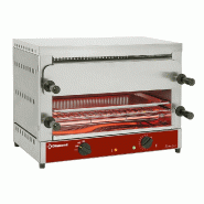 Diamond - Toaster-salamandre GN 1/1 électrique, 2 étages (520x320), à "Quartz" - réf. MD22/R-N - inox AKS-MD22/R-N