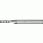 Fraise sur tige ZYA D. 4 mm L. Tête 13 mm D. De la tige 6 mm carbure engrènement 3 PLUS PFERD Fraise sur tige ZYA D. 4 mm L. Tête 13 mm D. De la tige 6 mm carbure engrènement 3 PLUS PFERD