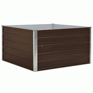 Helloshop26 - Jardinière 100 x 100 x 45 cm acier galvanisé marron 02_0000785 - 3000071181537 Helloshop26 - Jardinière 100 x 100 x 45 cm acier galvanisé marron 02_0000785 - 3000071181537