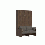 Itamoby Lit 120 Kentaro Canapé Escamotable Vertical Noyer - marron 8050598027240