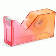 MIQUELRIUS Distributeur de ruban adhésif, coloris orange translucide - 8422593133521