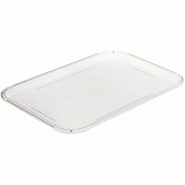 Plateau pour cloche 36133 en polycarbonate transparent 28,5x37,5cm