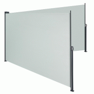 TecTake GmbH TECTAKE store latéral double, polyvalent, protection soleil, mécanisme enroulement, 600x9x160 cm, gris - gris polyester 406597