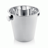 Seau à vin/champagne, Ø 21,5 cm, hauteur 20 cm, acier inoxydable chromé 18/10 - Was Germany - 4044925152174