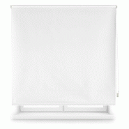 WellHome - Store enrouleur en polyester occultant 120 x 180cm (largeur x hauteur) couleur blanc cassé - blanc polyester WH15070
