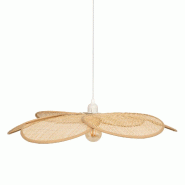 Atmosphera Luminaire Suspension en Bambou D 62 cm - beige 3560232963155