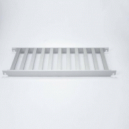 Base de rayonnage alimentaire en aluminium anodisé - 1450 mm - tablettes grilles_1