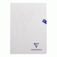 Clairefontaine Lot de 10 Cahier Mimesys A4, 80p./40 feuilles 90 g/m² piquées, coloris assortis (6), quadr. 10x10 + marge - 3329683032106