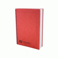 Clairefontaine Lot de 10 Carnet Europa Notemaker A5, 120p./60 feuilles détachables 90 g/m² reliure intégrale, ligné, coloris rouge - 5016196048585