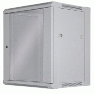 Coffret réseau mural 19 pouces MHT116 avec porte en verre - hauteur 12U - profondeur 450 mm - flatpack - gris - Bravour® Coffret réseau mural 19 pouces MHT116 avec porte en verre - hauteur 12U - profondeur 450 mm - flatpack - gris - Bravour®