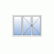 Fenêtre Aluminium 3 Vantaux KAWNEER (2 Ouvrants + 1 Fixe à gauche) Ouverture à la Française Sur Mesure Référence: Fen Alu 3 vtx fixe gauche Fenêtre Aluminium 3 Vantaux KAWNEER (2 Ouvrants + 1 Fixe à gauche) Ouverture à la Française Sur Mesure Référence: Fen Alu 3 vtx fixe gauche