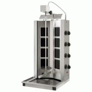 Gril à kebab Vitrocéramique avec 4 zones de chauffage, moteur supérieur, charge max. 40-55 kg 480x500x1060 mm - VIRTUS - 0615402727990