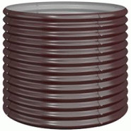 Helloshop26 - Jardinière bac lit surélevé plantes fleurs terrasse jardin de jardin acier enduit de poudre 80 x 80 x 68 cm marron 02_0038580 - 30002 Helloshop26 - Jardinière bac lit surélevé plantes fleurs terrasse jardin de jardin acier enduit de poudre 80 x 80 x 68 cm marron 02_0038580 - 30002