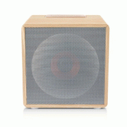 LIVOO enceinte nomade bluetooth bois TES272C - blanc 3523930110948