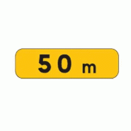 Panonceau temporaire de distance - KM1