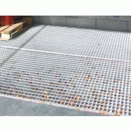 Plateforme de rétention en acier galvanisé - Volume 145L - Charge admissible 1700kg