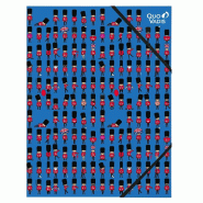Quo Vadis - Chemise 3 rabats élastique - Cities - Multicolore - 24x32 cm - Fabrication française - blanc plastique polypropylène 248186Q