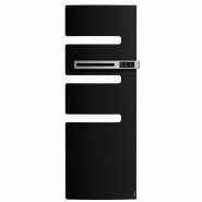 Radiateur sèche-serviettes connecté Serenis avec soufflerie mât droite 1750W Noir - Atlantic - 850516_0