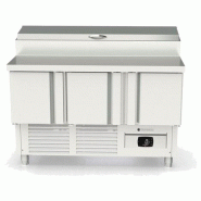 Saladette réfrigérée professionnelle inox 700 positive 3 portes ave... - PMFEI70-140