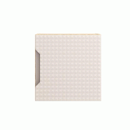 STELLAMEUBLES Meuble haut LUXOR Beige Qubik – 35x35 cm, 1 porte - 3667335114375