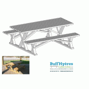 Table Pique Nique St Lary 2 m Made In Landes_0