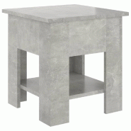 VidaXL Table basse gris béton 40x40x42 cm bois d'ingénierie Modèle Signature Pro - 810275XL
