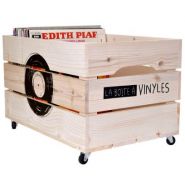 Vinyles - caisses en bois - simply à box - l54xh34xp36 cm