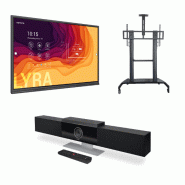 Écran interactif 65p + barre de visio + support Écran interactif 65p + barre de visio + support