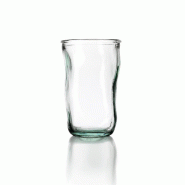 Bazar Bizar Verre à boire en verre recyclé 8x8x13 cm bleu - Lot de 24 - bleu verre ESSAMI019B-MTR24