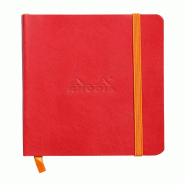 Carnet souple Rhodiarama coquelicot A6, 144p./72 feuilles ivoire 90 g/m², ligné - rouge 117313C