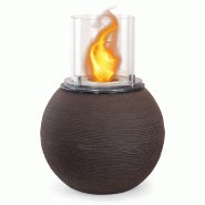 Divina Fire Cheminée au bioéthanol brasero de jardin au sol pour intérieur extérieur BOTTICELLI Terre Marron d.40 x h54 - marron 8056157806172