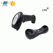 DS5200G Piédestal 2.4G Lecteur de codes à barres portatif 1D - Scanner universel 3 Mil Résolution