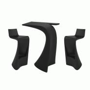 Ensemble WING table + 2 tabourets - noir
