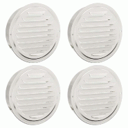 Grilles d'aération 4 pcs Argent 200 mm - 8721359365726