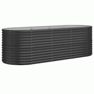 Helloshop26 - Jardinière bac lit surélevé plantes fleurs terrasse jardin de jardin acier enduit de poudre anthracite 02_0039486 - 3000218532062 Helloshop26 - Jardinière bac lit surélevé plantes fleurs terrasse jardin de jardin acier enduit de poudre anthracite 02_0039486 - 3000218532062