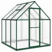 Helloshop26 - Serre tente abri plante fleur légumes avec cadre de base 169 x 169 x 195 cm aluminium vert 02_0044489 - 3000220199468 Helloshop26 - Serre tente abri plante fleur légumes avec cadre de base 169 x 169 x 195 cm aluminium vert 02_0044489 - 3000220199468