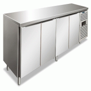 KLIMAITALIA Table de congélation inox 4 portes ventilées. Dégivrage auto. Temp. -22°C/-18°C. Dim. LxDxH 2230x60x86 cm. SNACK4100BTF - 4599
