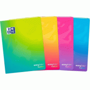 Oxford Lot de 10 Cahier EasyBook Fusion piqué 24x32, 96p./48 feuilles 90g/m², Séyès, coloris assortis (4) - 3020120252957