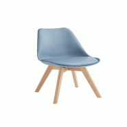 Stones Carlotta Chaise En Polypropylène Éco-Cuir Bleu 4 Pcs - bleu 8051361825759