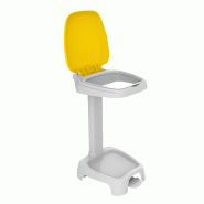 Support sac 120L avec couvercle Gilac - Jaune_0